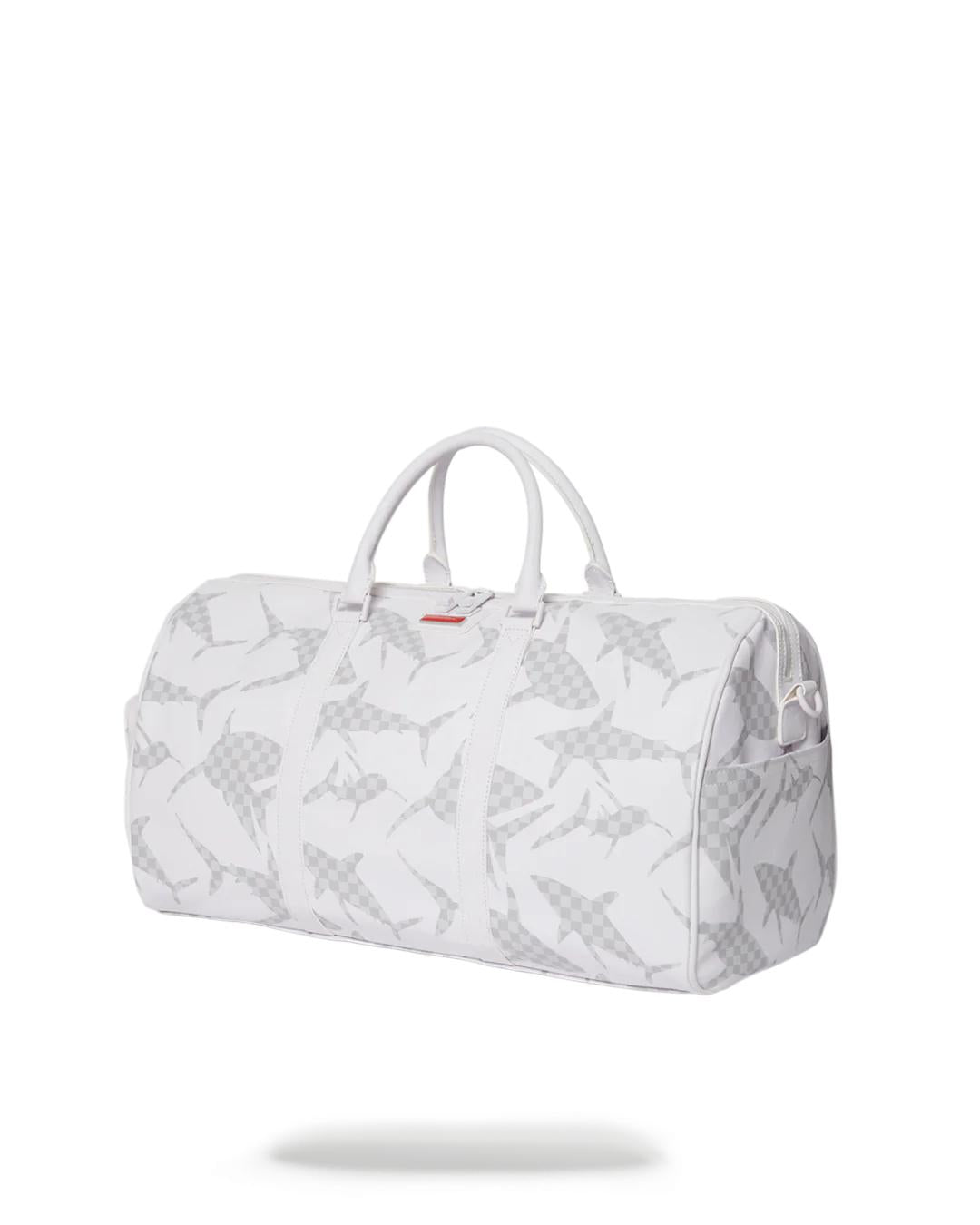 SHARK CHECK (WHITE) DUFFLE | Sprayground New
