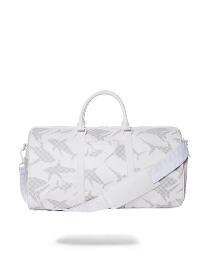 SHARK CHECK (WHITE) DUFFLE | Sprayground New