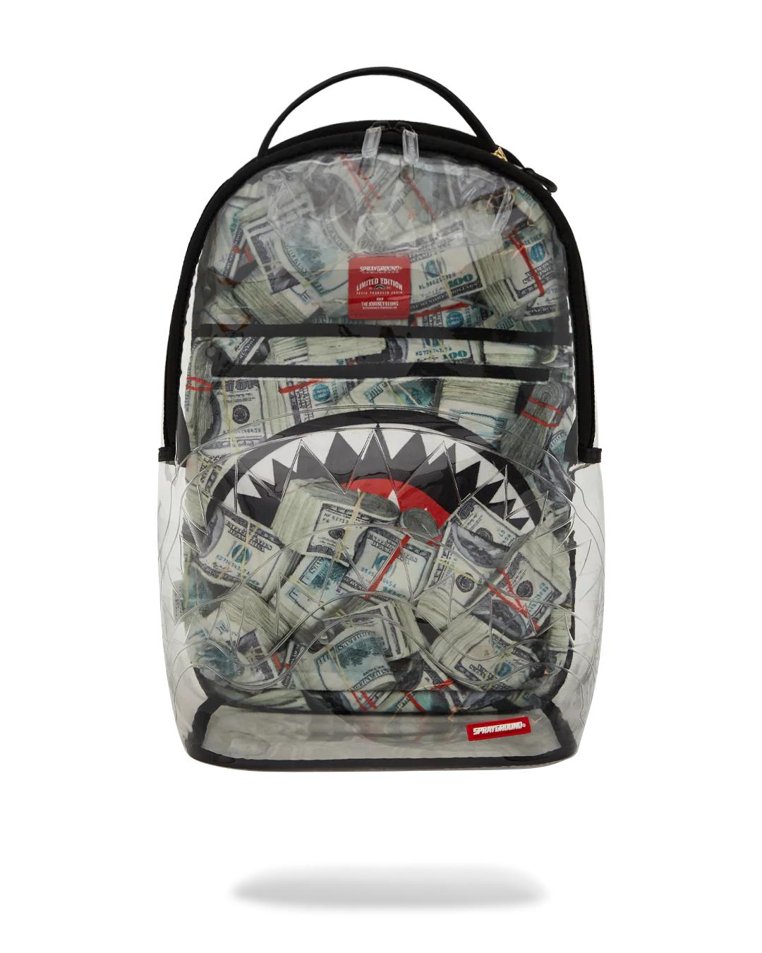 CLEAR BACKPACK - MONEY CHOMP | Sprayground Everyday