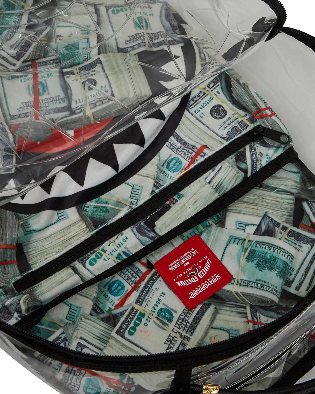 CLEAR BACKPACK - MONEY CHOMP | Sprayground Everyday