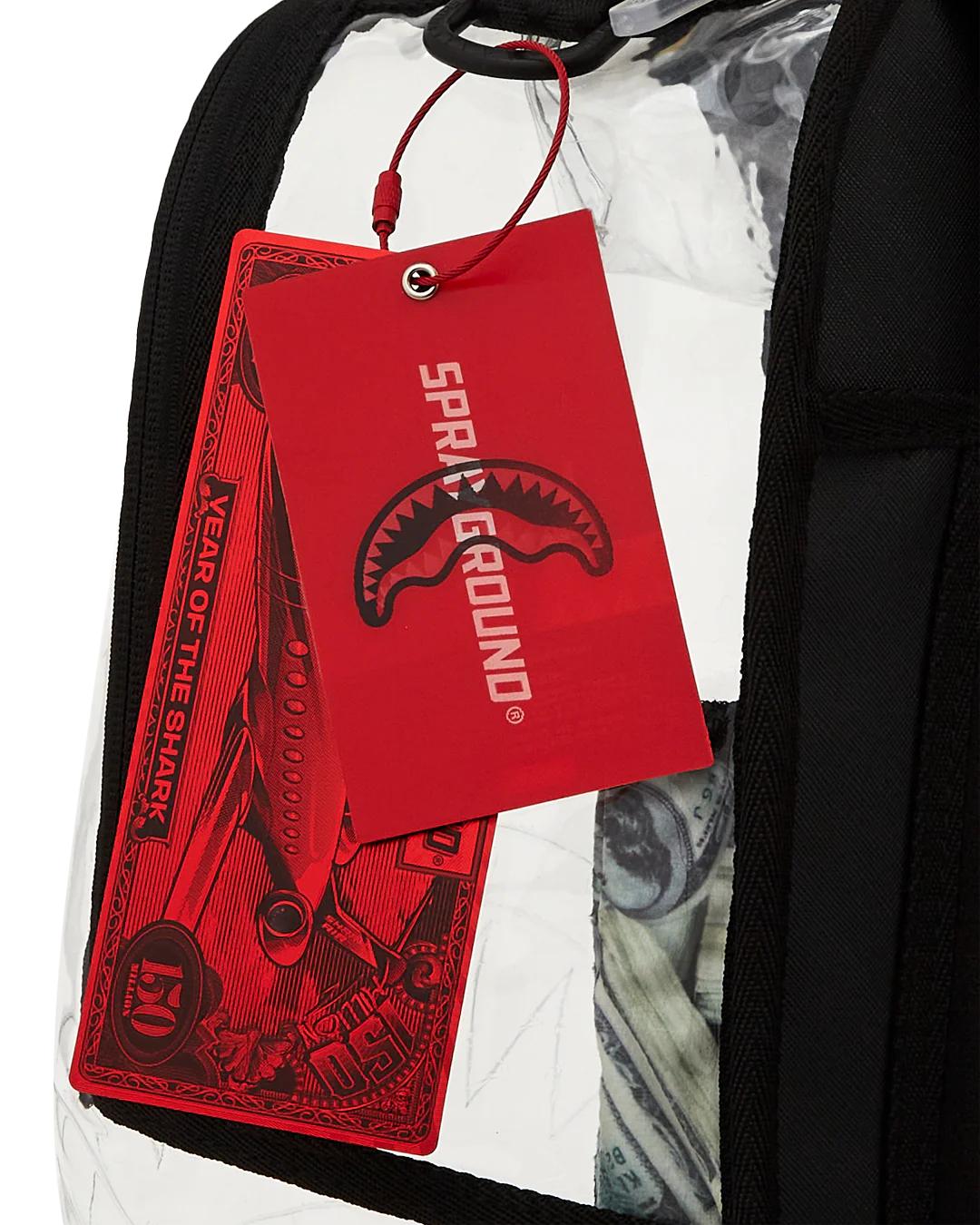 CLEAR BACKPACK - MONEY CHOMP | Sprayground Everyday