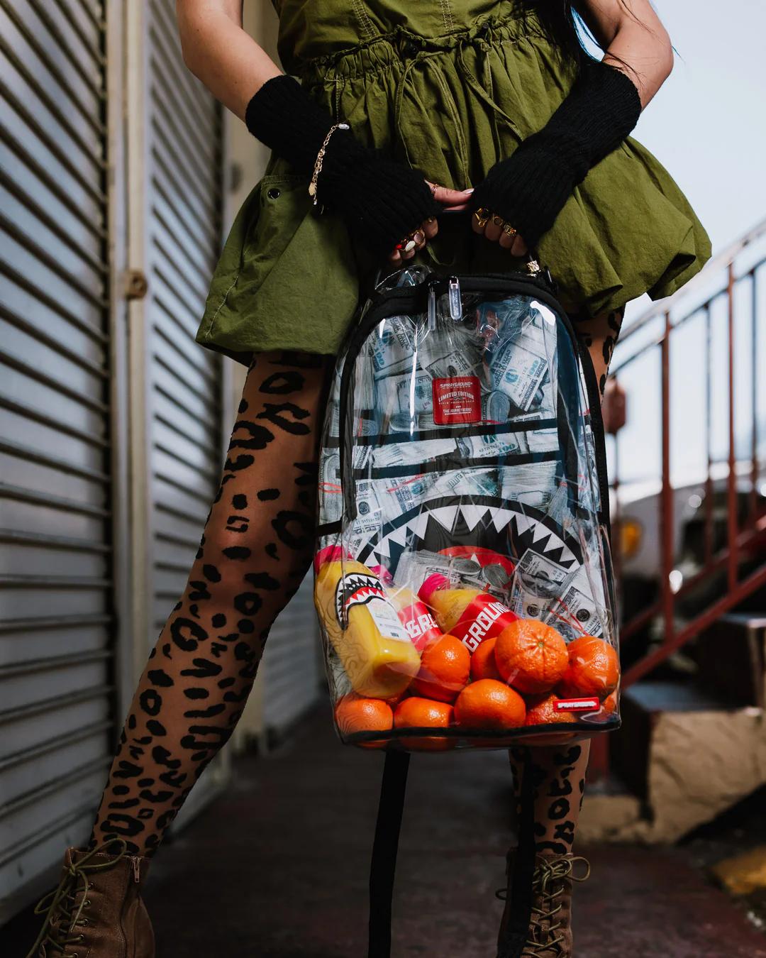 CLEAR BACKPACK - MONEY CHOMP | Sprayground Everyday