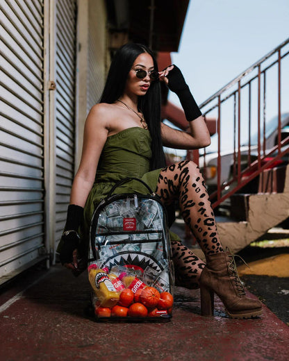 CLEAR BACKPACK - MONEY CHOMP | Sprayground Everyday