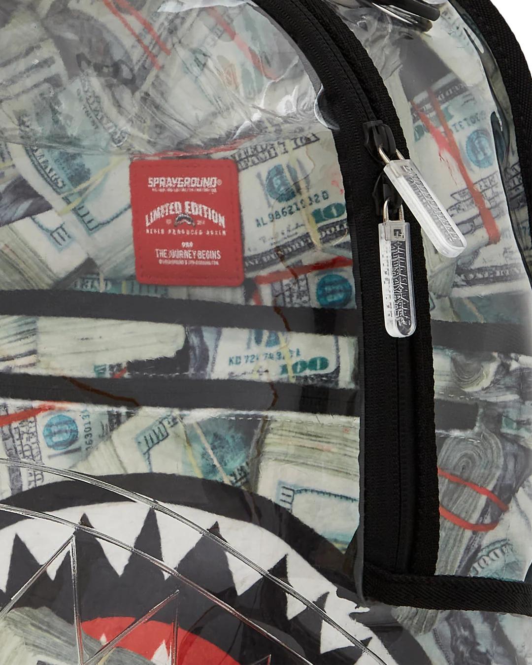 CLEAR BACKPACK - MONEY CHOMP | Sprayground Everyday