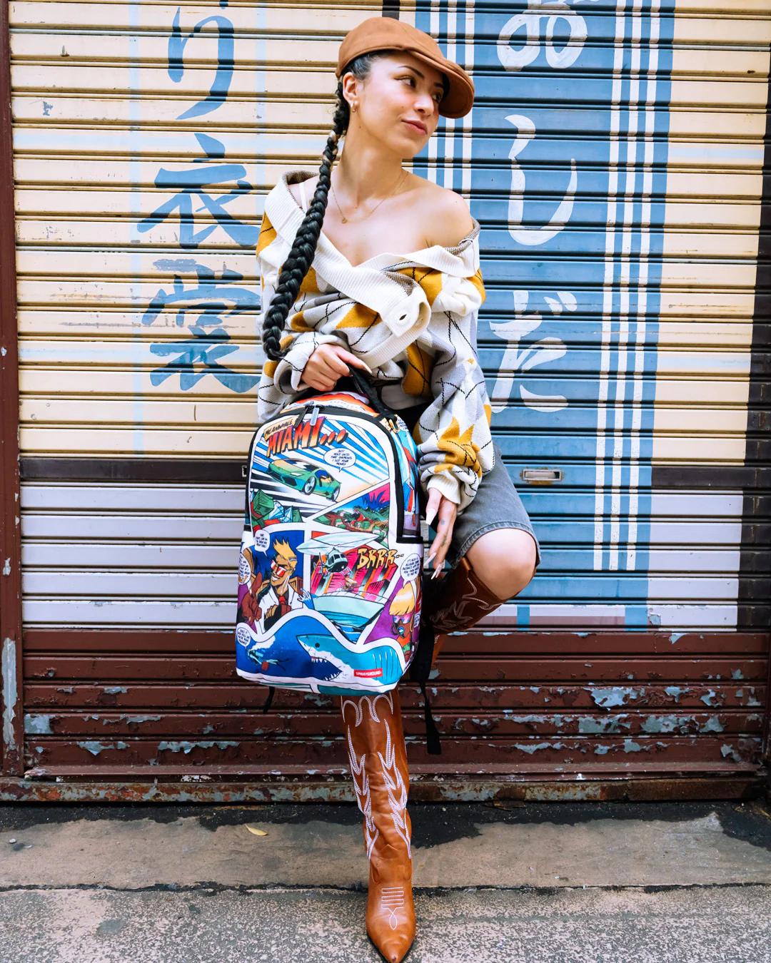 305 ACTION PACKED NIGHT SPOT DLXR BACKPACK | Sprayground Quality