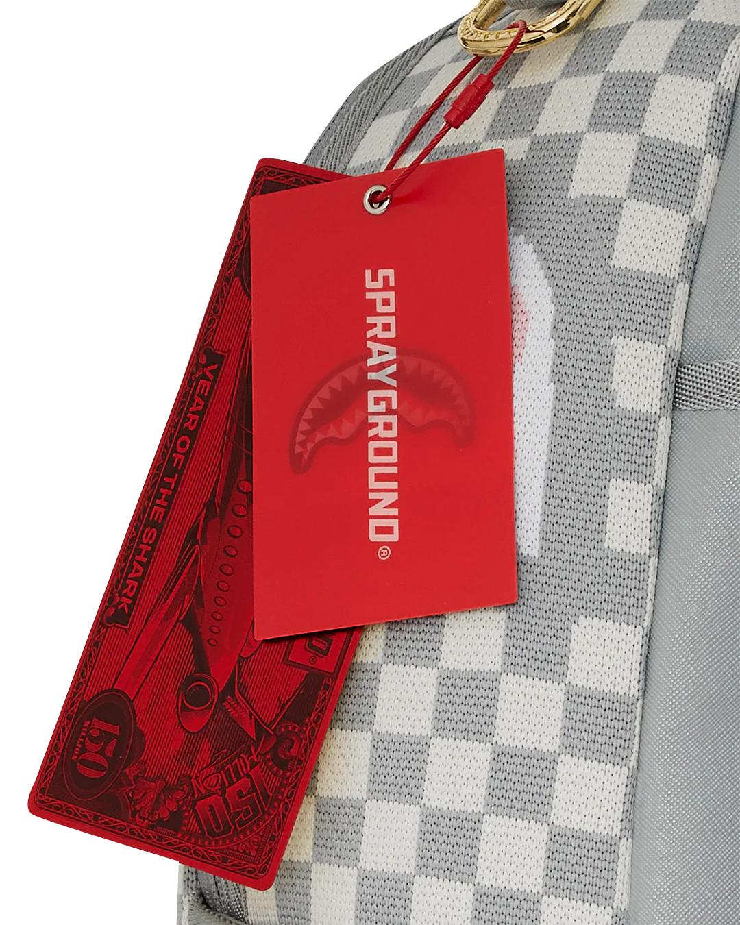 KNIT SHARKS IN PARIS IN CREAM DLX BACKPACK | Sprayground Premium