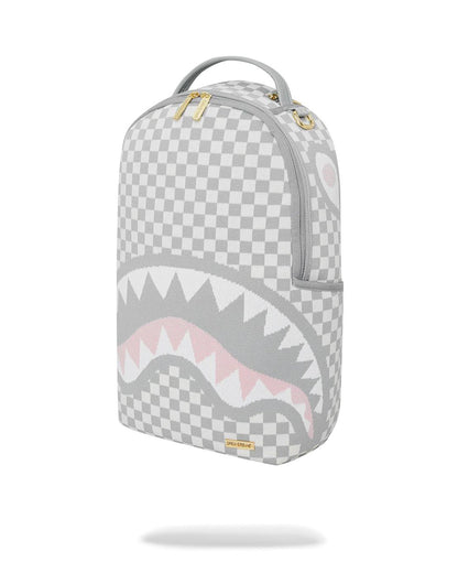 KNIT SHARKS IN PARIS IN CREAM DLX BACKPACK | Sprayground Premium