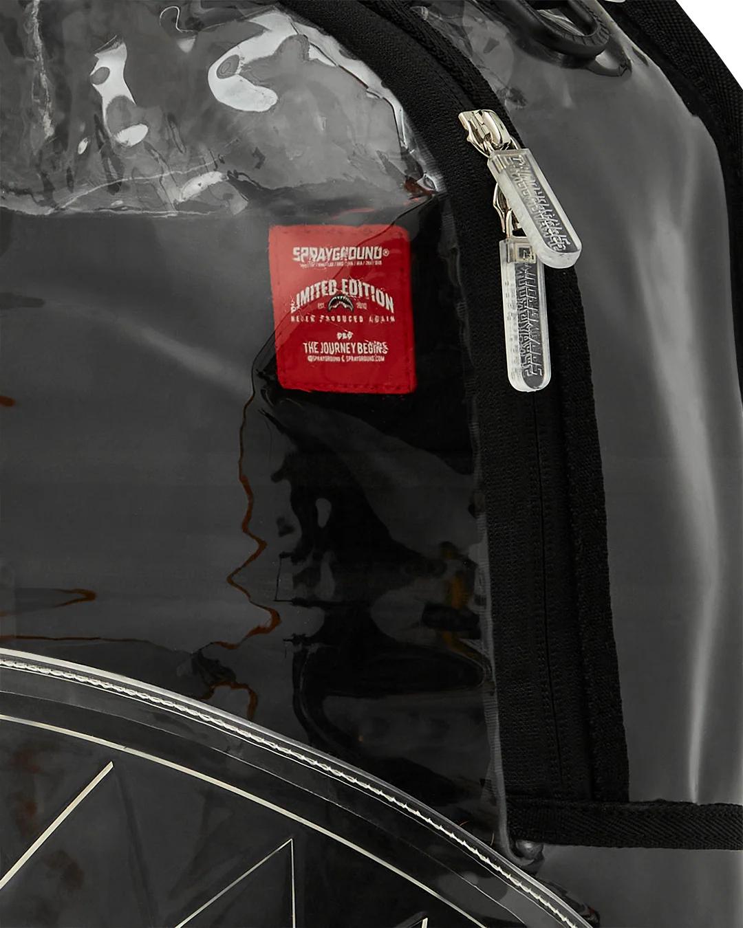 CLEAR BACKPACK - SHARK CENTRAL | Sprayground Exclusive