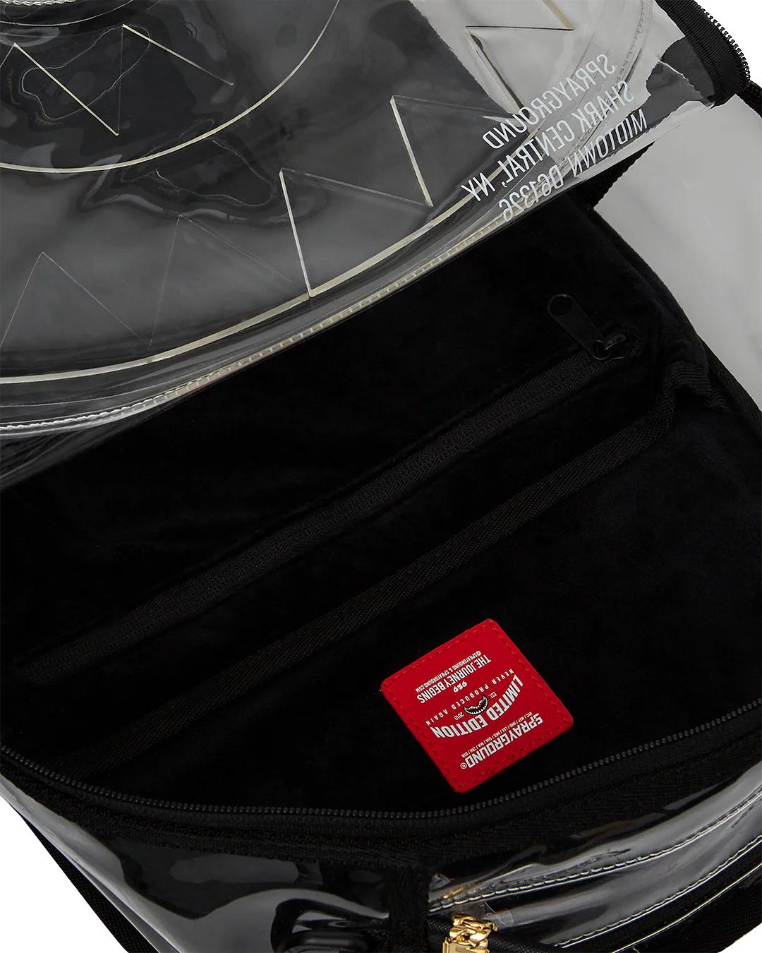 CLEAR BACKPACK - SHARK CENTRAL | Sprayground Exclusive