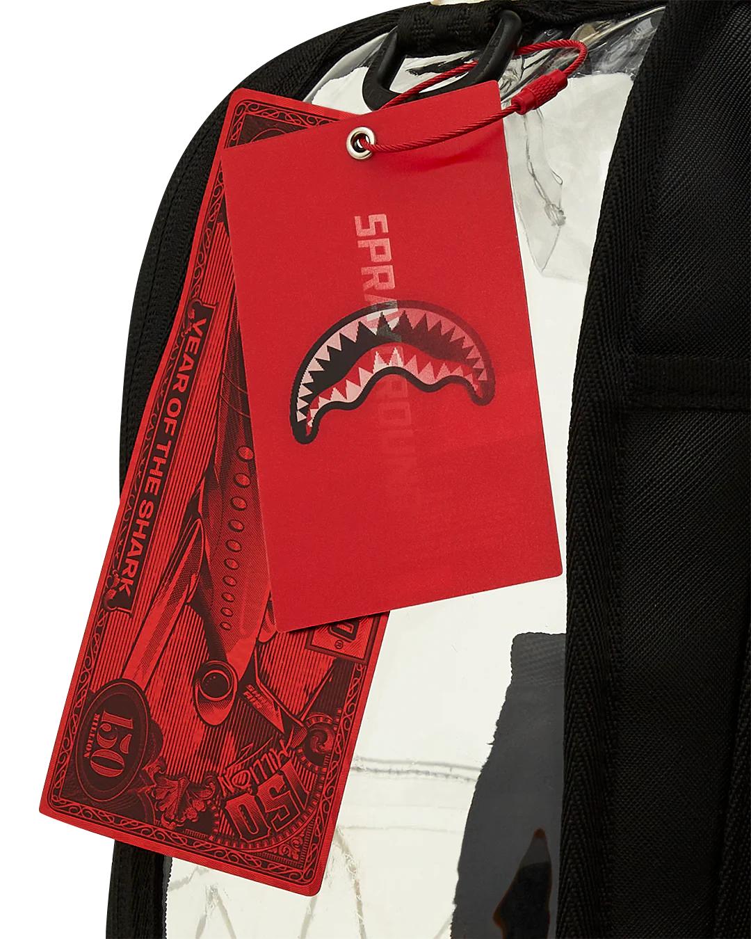 CLEAR BACKPACK - SHARK CENTRAL | Sprayground Exclusive