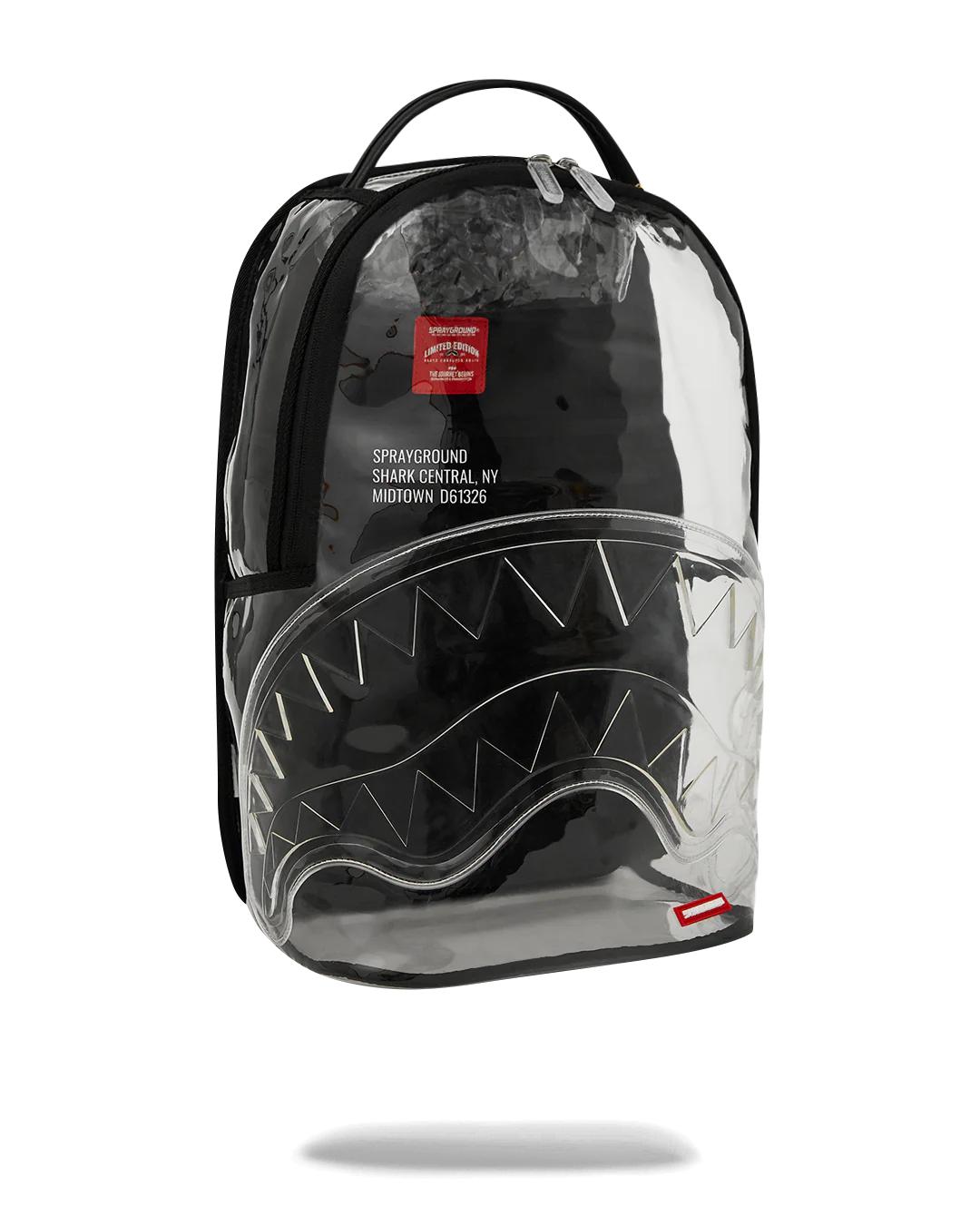 CLEAR BACKPACK - SHARK CENTRAL | Sprayground Exclusive