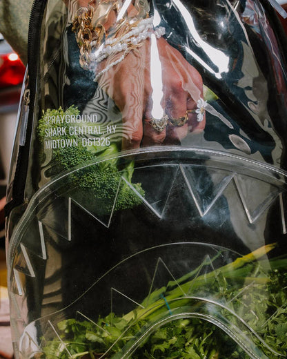 CLEAR BACKPACK - SHARK CENTRAL | Sprayground Exclusive