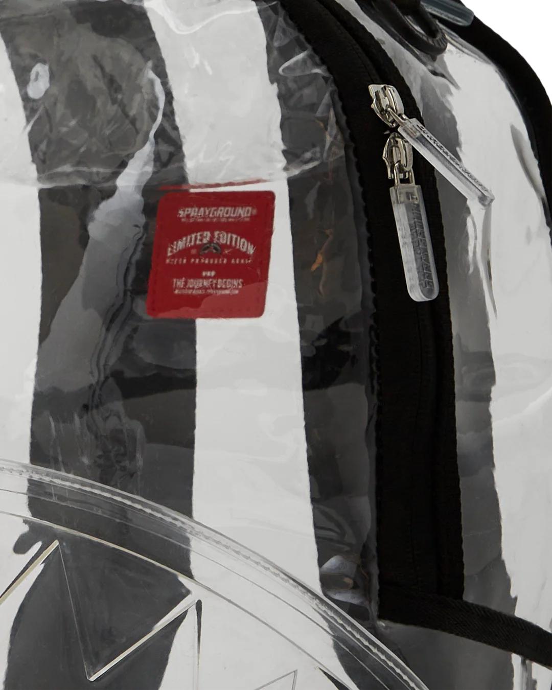 100% CLEAR BACKPACK - SHARK CENTRAL | Sprayground Signature