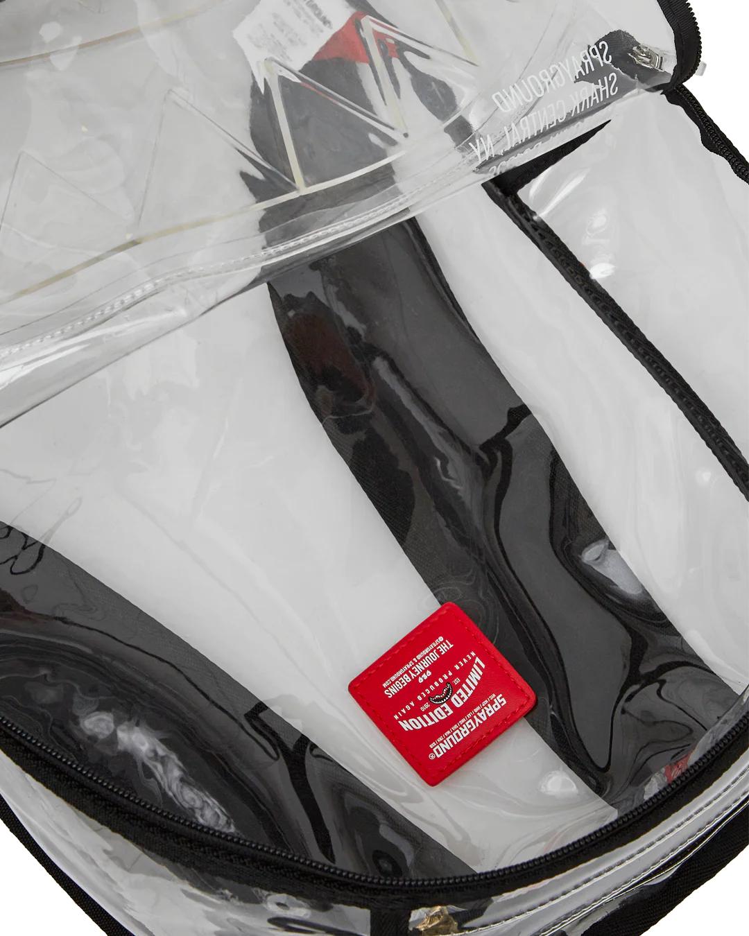 100% CLEAR BACKPACK - SHARK CENTRAL | Sprayground Signature