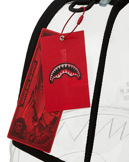 100% CLEAR BACKPACK - SHARK CENTRAL | Sprayground Signature