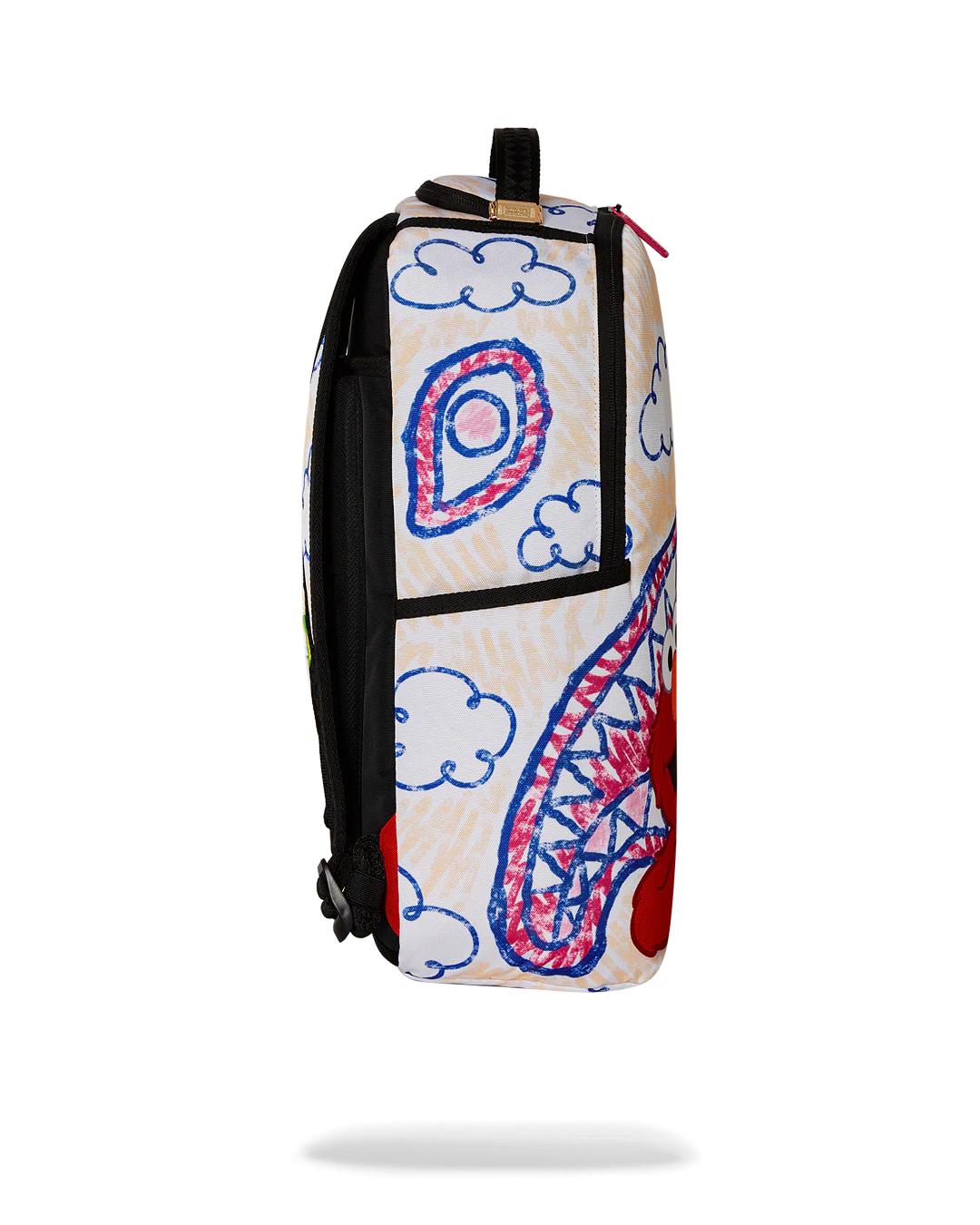 ELMO'S WORLD SHARK SKETCH BACKPACK | Sprayground Quality