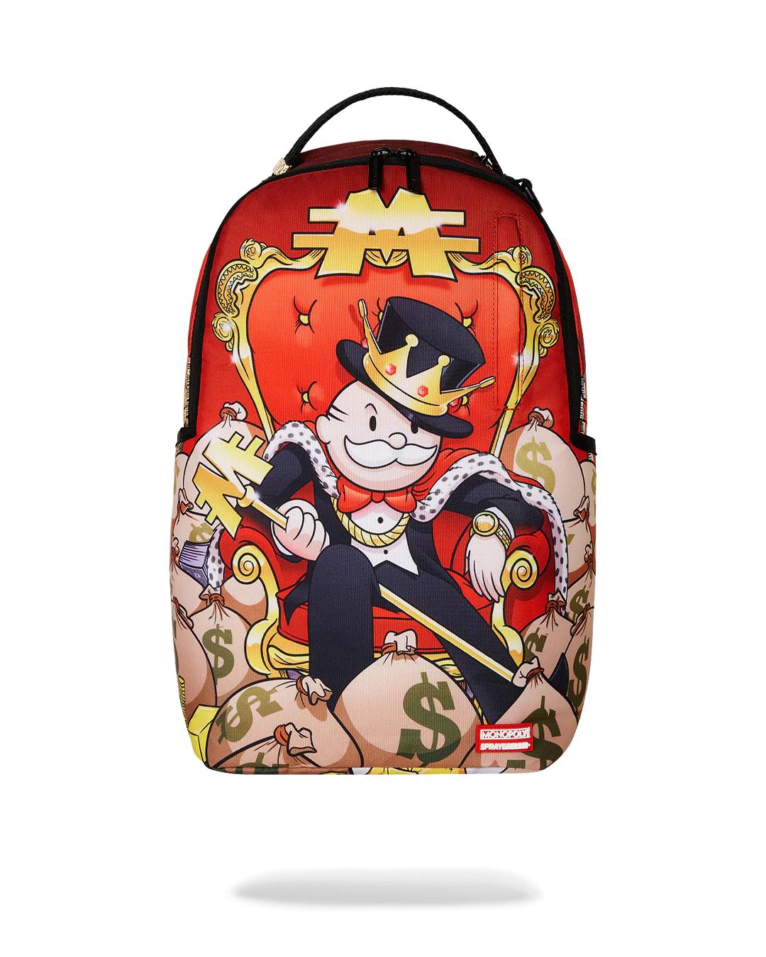 MONOPOLY GOLD EMPIRE THRONE BACKPACK | Sprayground Recommended