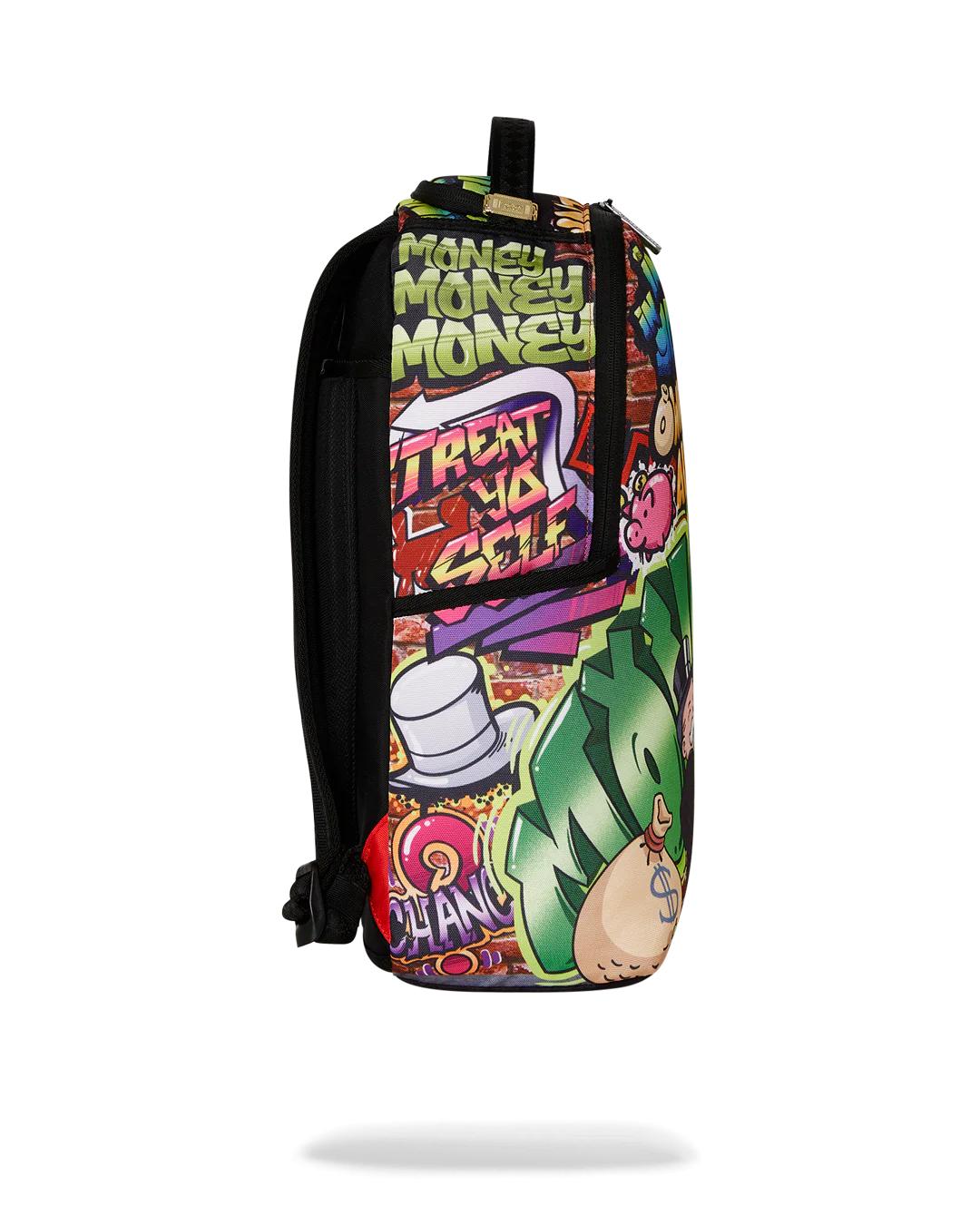 MONOPOLY GRAFFITI GOLD RUSH DLXR BACKPACK | Sprayground Classic