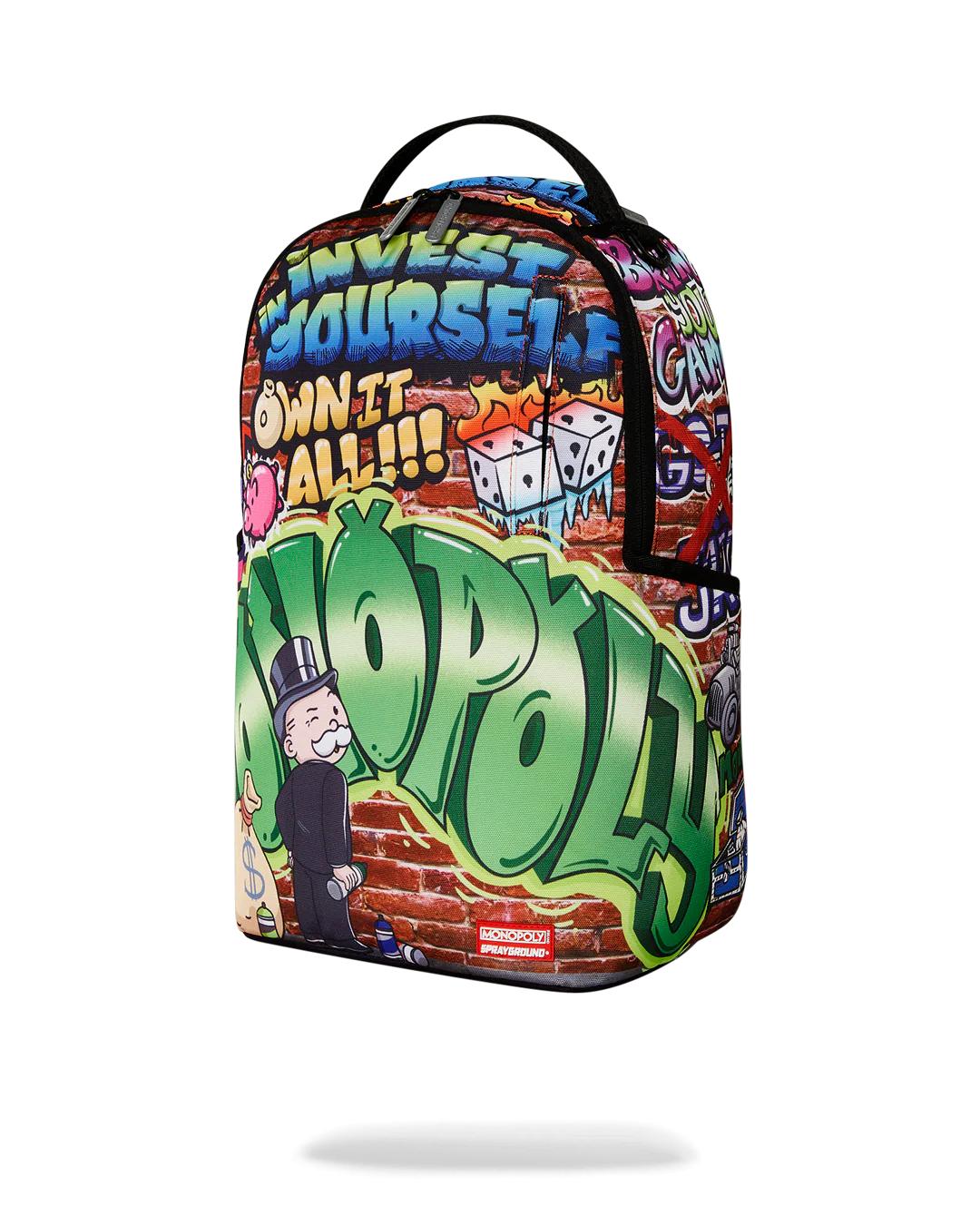 MONOPOLY GRAFFITI GOLD RUSH DLXR BACKPACK | Sprayground Classic