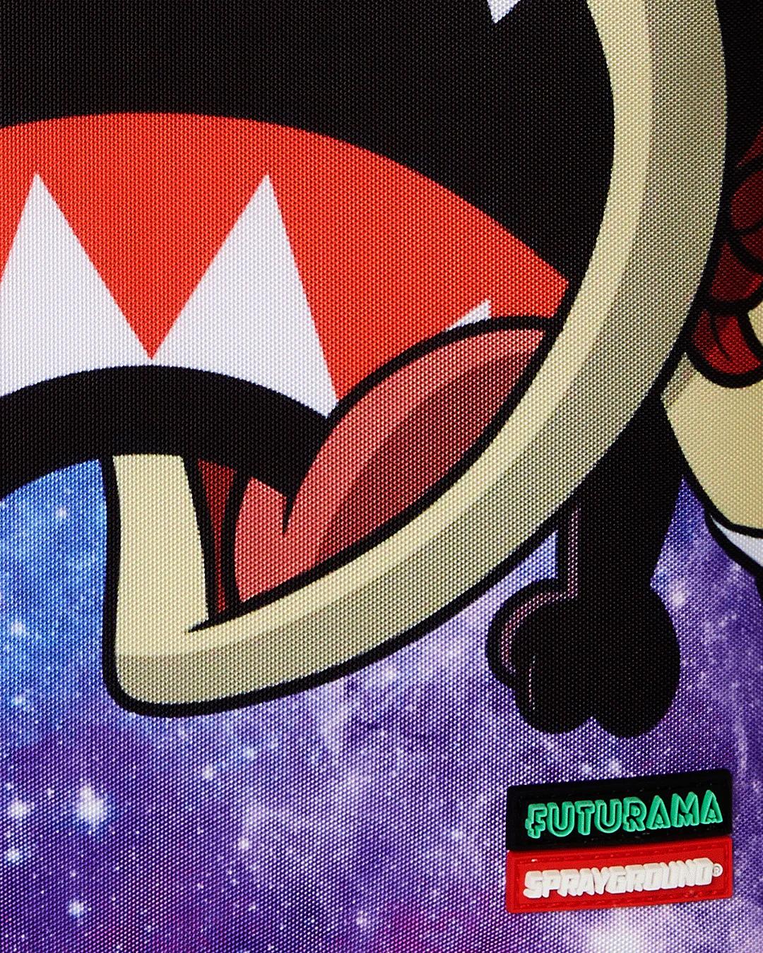 FUTURAMA NIBBLER EAT SHARK DLXR BACKPACK | Sprayground Featured