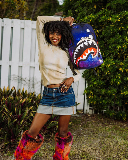 FUTURAMA NIBBLER EAT SHARK DLXR BACKPACK | Sprayground Featured