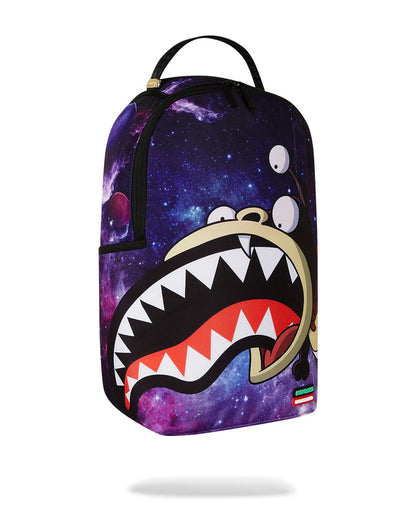 FUTURAMA NIBBLER EAT SHARK DLXR BACKPACK | Sprayground Featured
