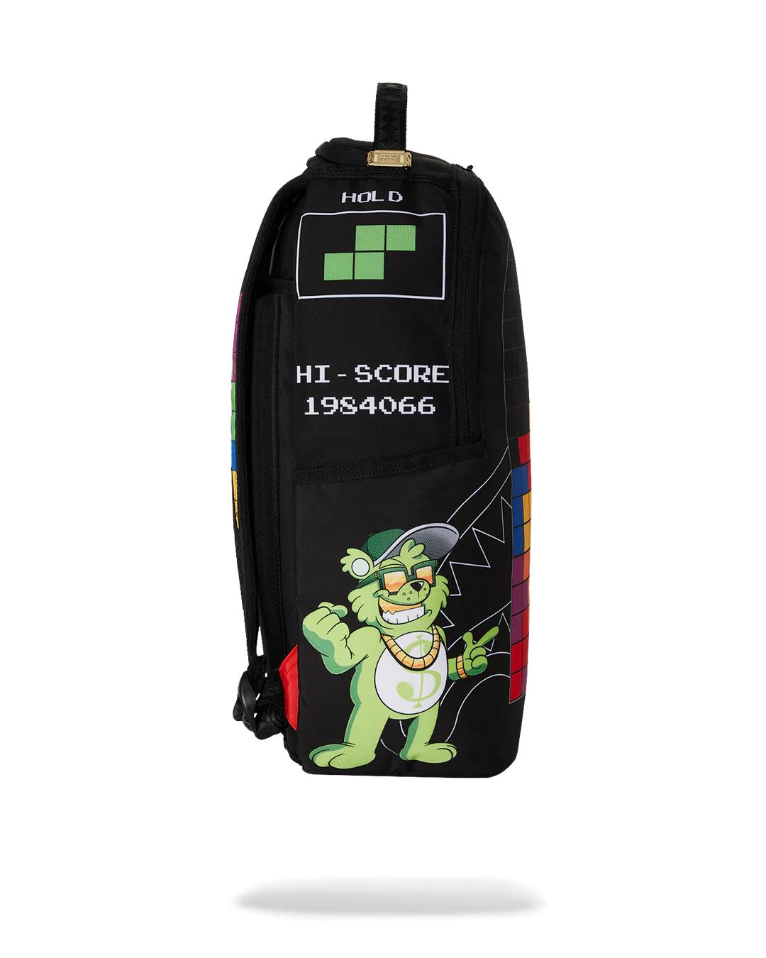 TETRIS WITH DIABLO AND MONEY BEAR BACKPACK | Sprayground Great Value