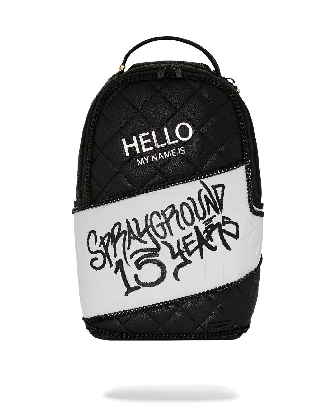 HELLO MY NAME IS 15 YEARS QUILTED BACKPACK (SUPER RARE) | Sprayground Everyday