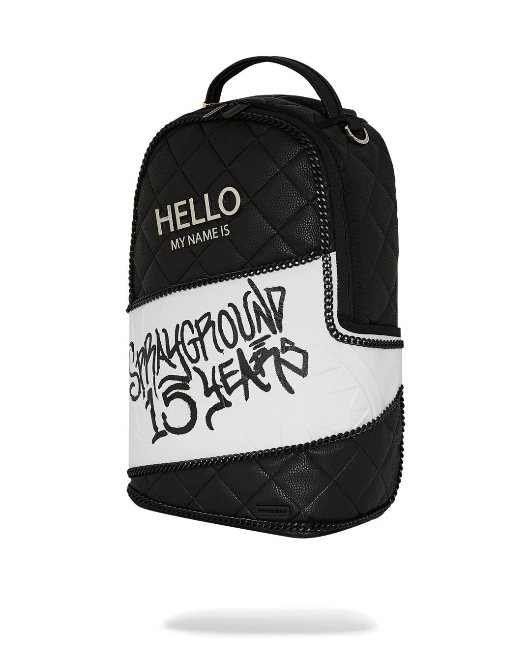 HELLO MY NAME IS 15 YEARS QUILTED BACKPACK (SUPER RARE) | Sprayground Everyday
