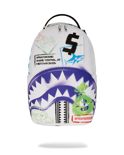 SHARK CENTRAL CUT OUT FOR GREATNESS DLXSV BACKPACK | Sprayground Signature