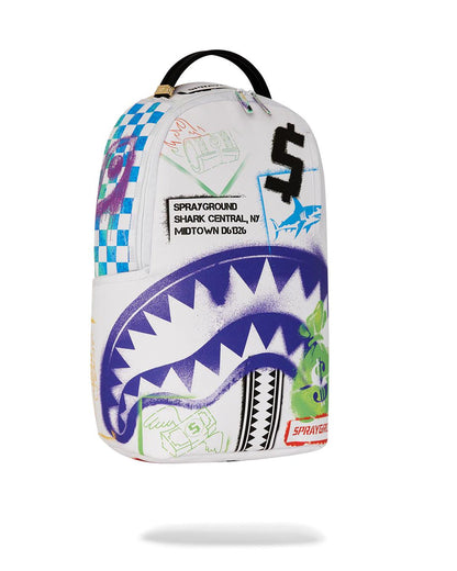 SHARK CENTRAL CUT OUT FOR GREATNESS DLXSV BACKPACK | Sprayground Signature