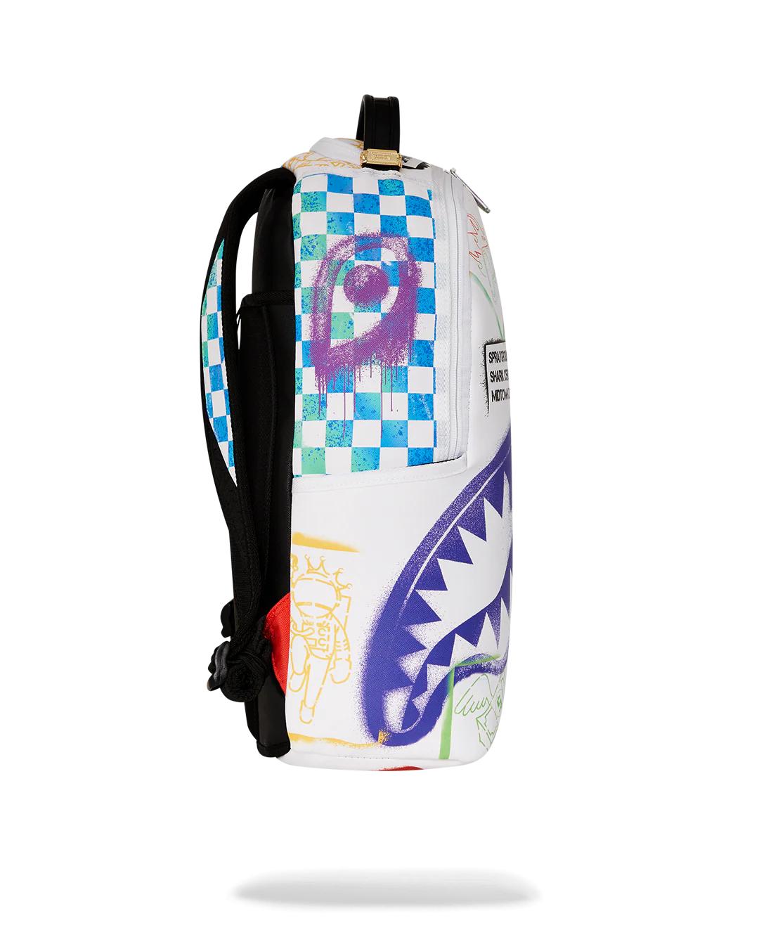 SHARK CENTRAL CUT OUT FOR GREATNESS DLXSV BACKPACK | Sprayground Signature