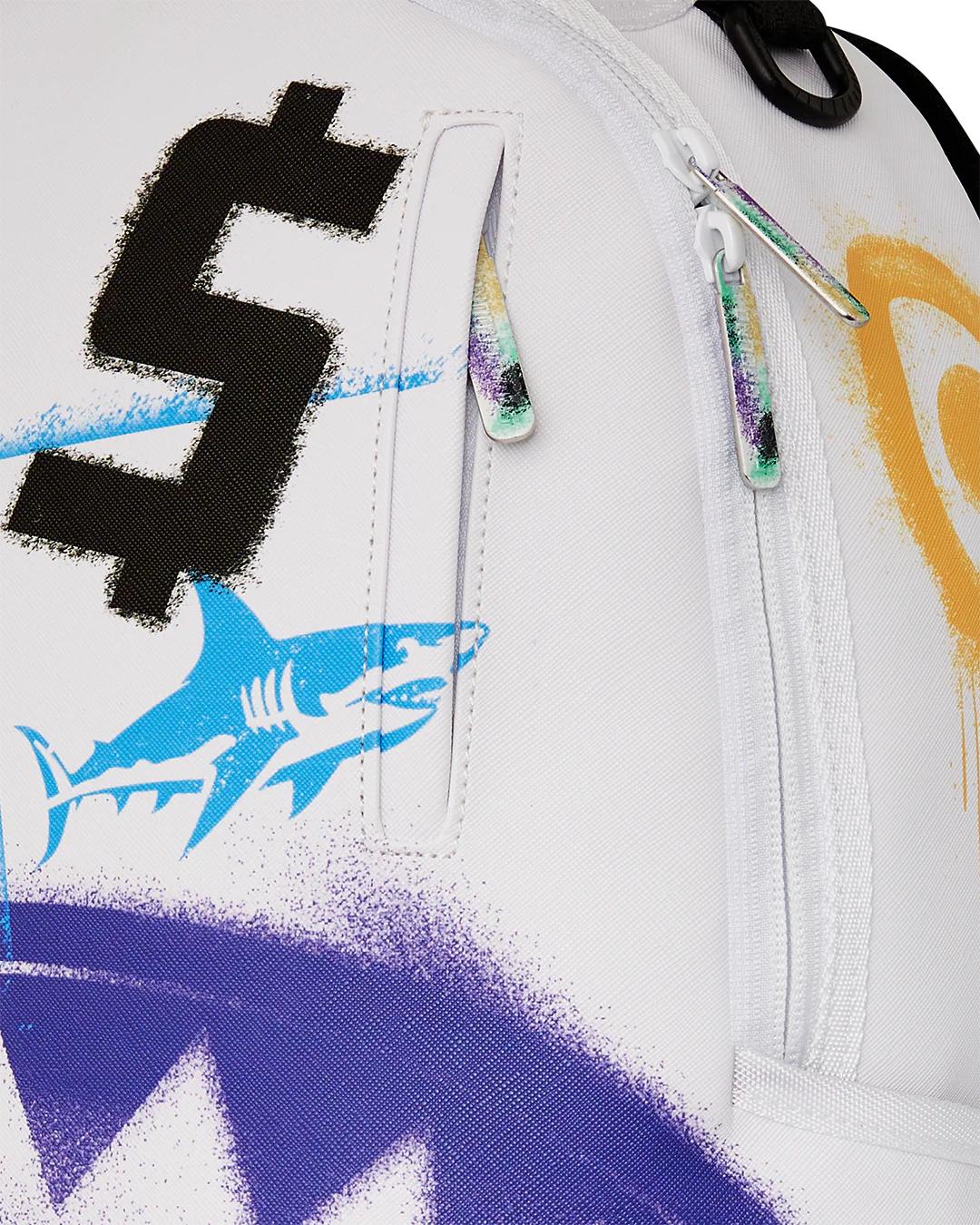 SHARK CENTRAL CUT OUT FOR GREATNESS DLXSV BACKPACK | Sprayground Signature