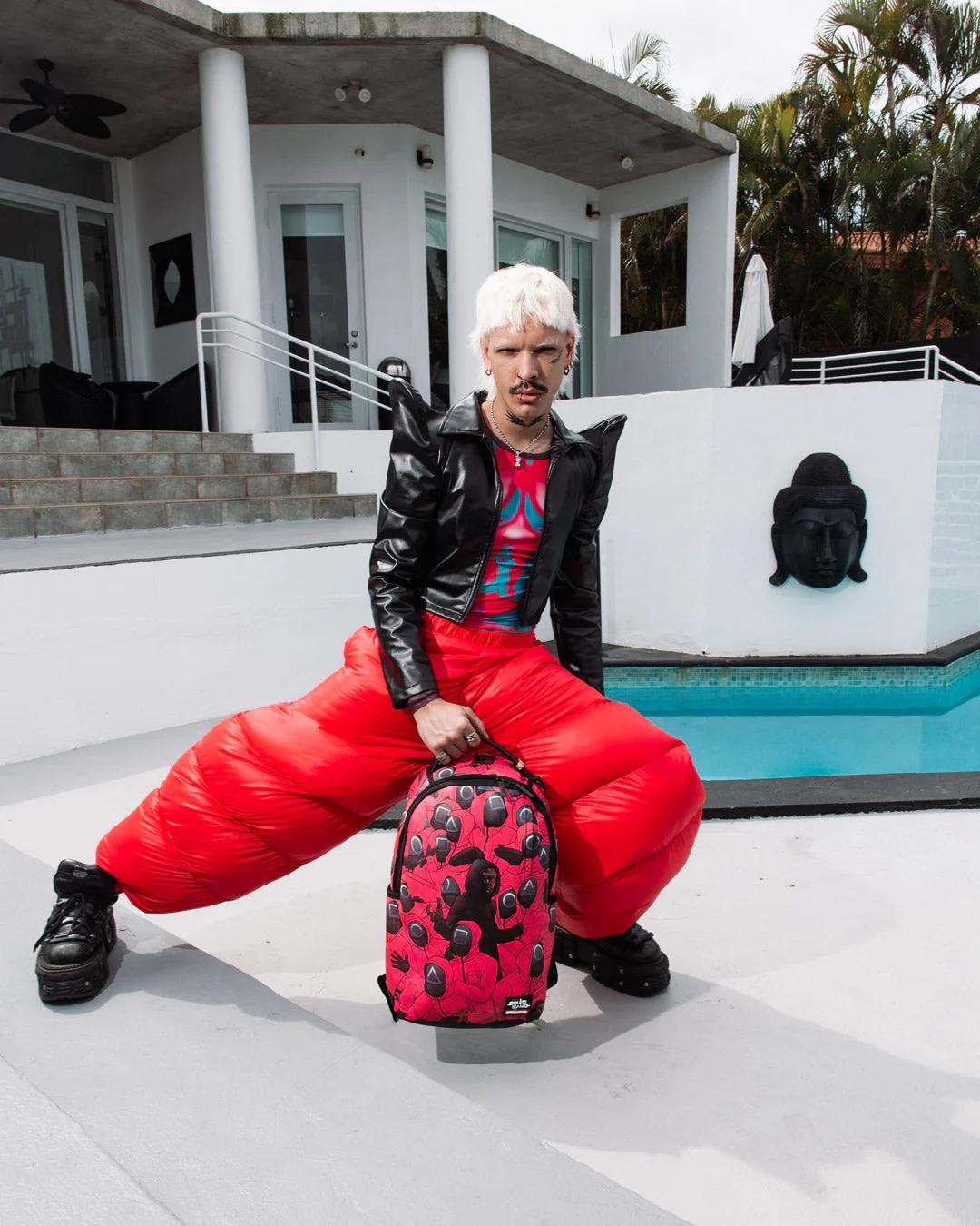 SQUID GAME COLLAB FRONT MAN CREW BACKPACK | Sprayground Trending