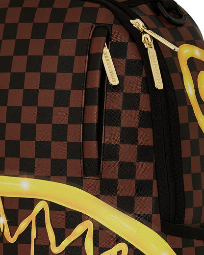 RICHIE RICH PAINT THE SHARK GOLD BACKPACK | Sprayground Best Seller