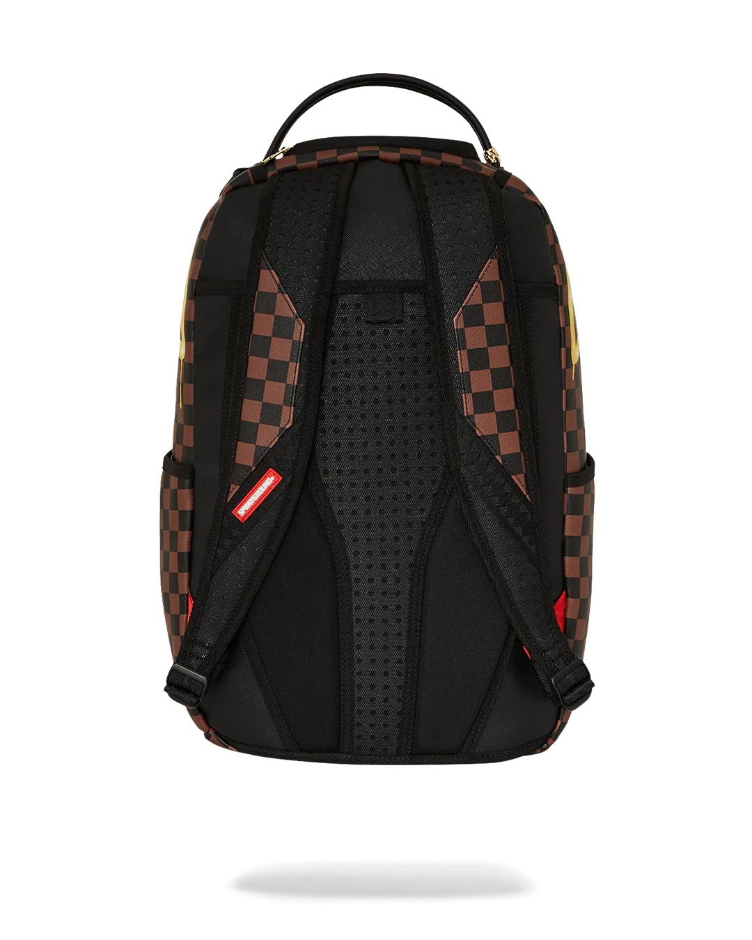 RICHIE RICH PAINT THE SHARK GOLD BACKPACK | Sprayground Best Seller