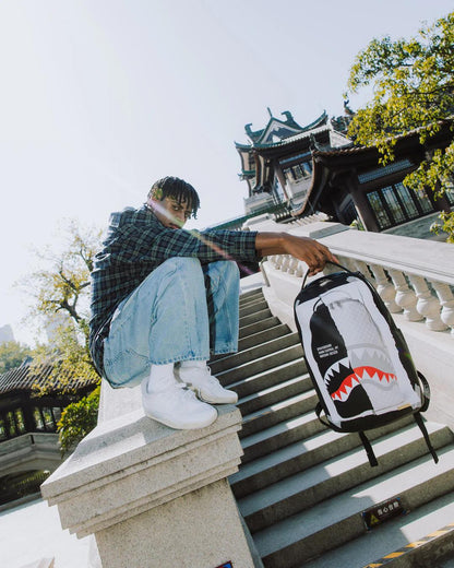 BAG ON BAG OPTICAL ILLUSION SHARKS IN PARIS BACKPACK | Sprayground Value