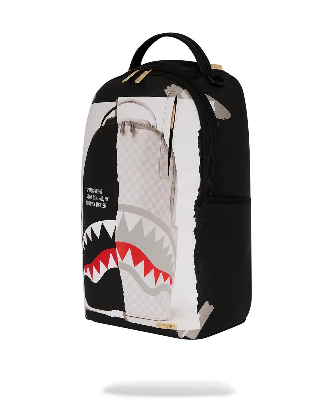 BAG ON BAG OPTICAL ILLUSION SHARKS IN PARIS BACKPACK | Sprayground Value