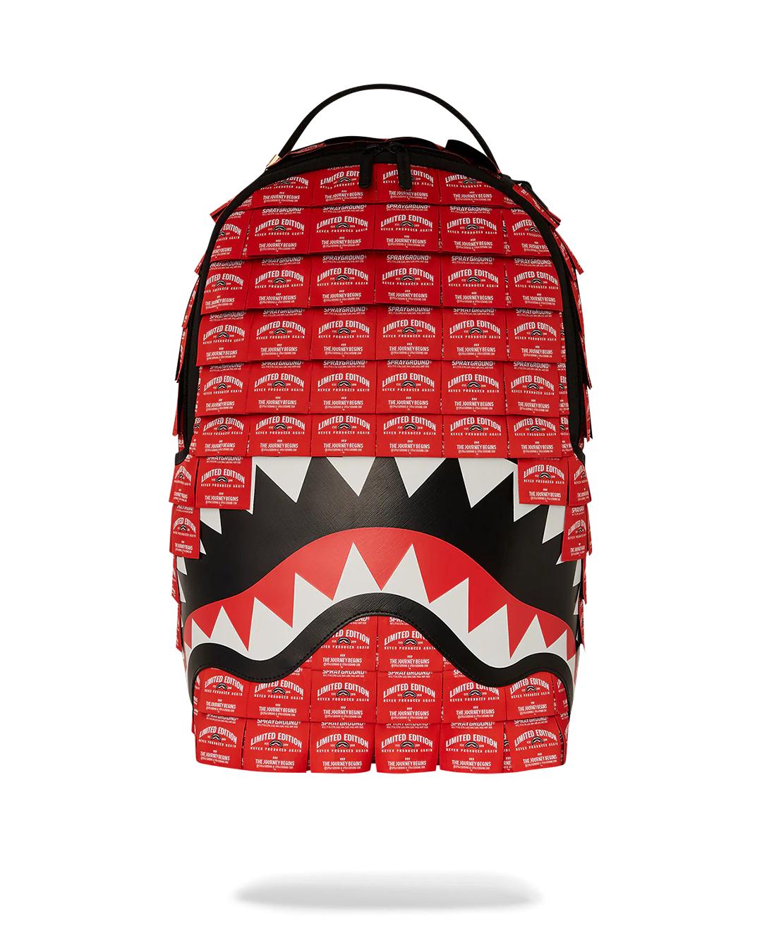 MADE OF WOVEN LABELS SHARK BACKPACK | Sprayground Great Value