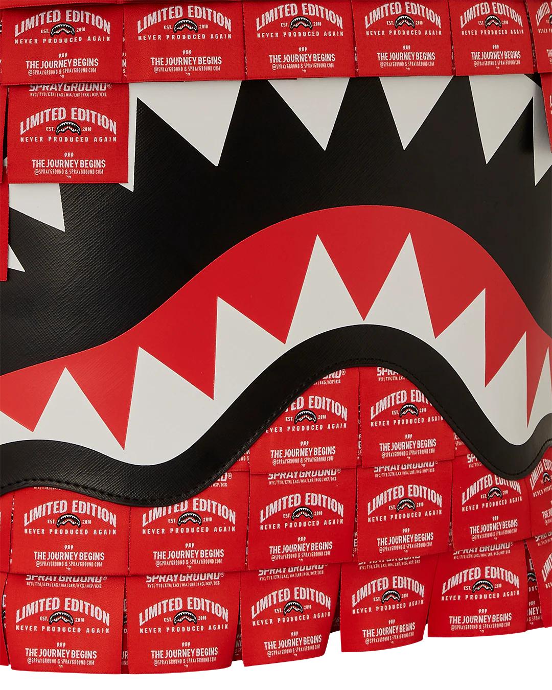 MADE OF WOVEN LABELS SHARK BACKPACK | Sprayground Great Value