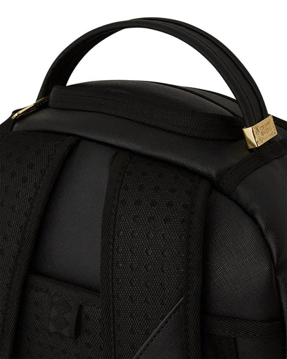 GOLD AND BLACK RACING STRIPES BACKPACK | Sprayground Featured