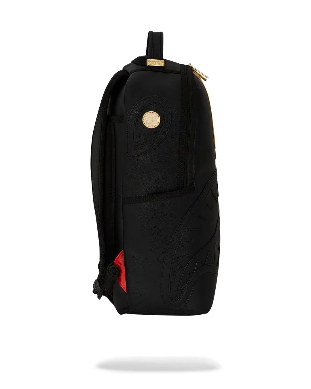 GOLD AND BLACK RACING STRIPES BACKPACK | Sprayground Featured
