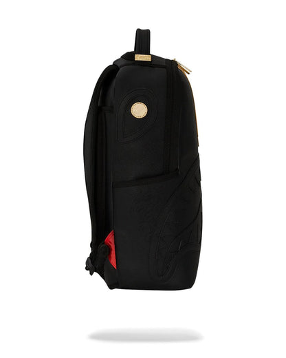 GOLD AND BLACK RACING STRIPES BACKPACK | Sprayground Featured