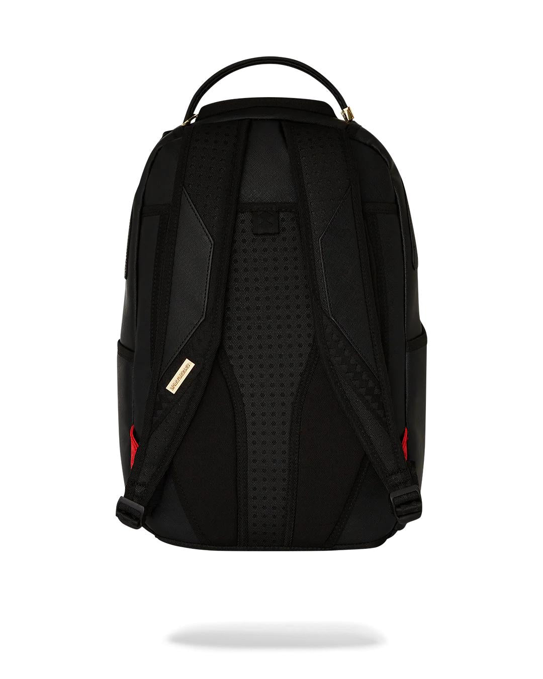GOLD AND BLACK RACING STRIPES BACKPACK | Sprayground Featured