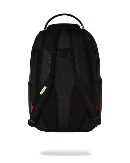 GOLD AND BLACK RACING STRIPES BACKPACK | Sprayground Featured