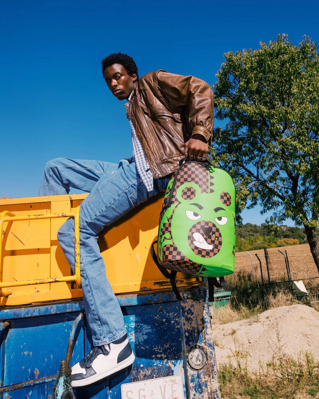 GREEN MONEY BEAR DLXSV BACKPACK | Sprayground Latest