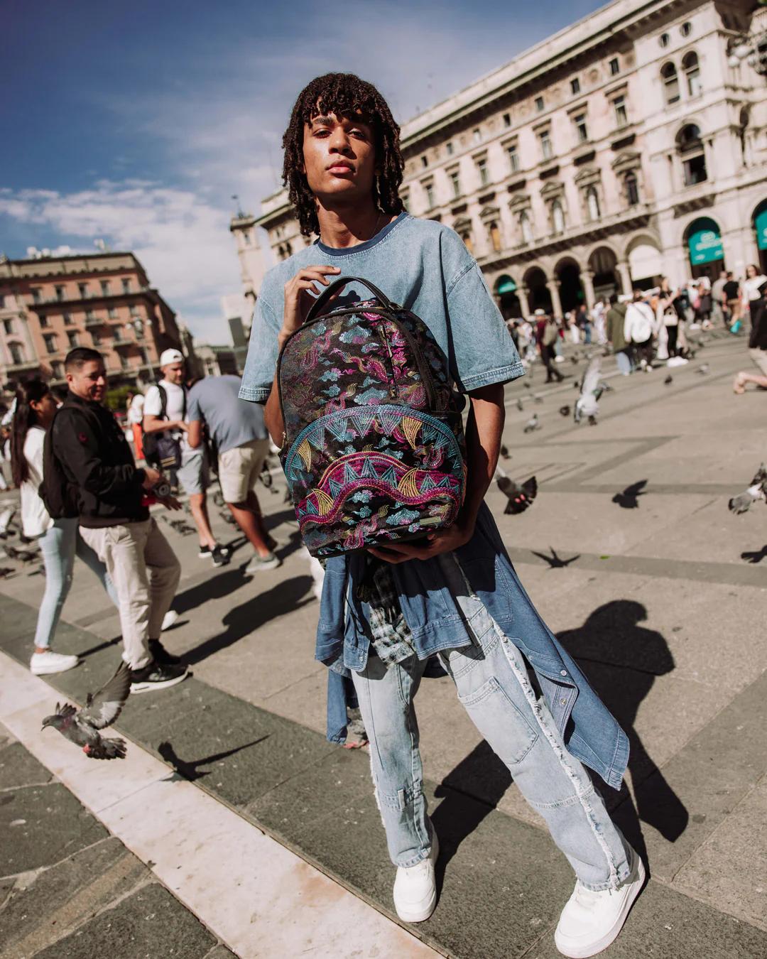 EMBROIDERED DRAGONS DLX BACKPACK | Sprayground Value