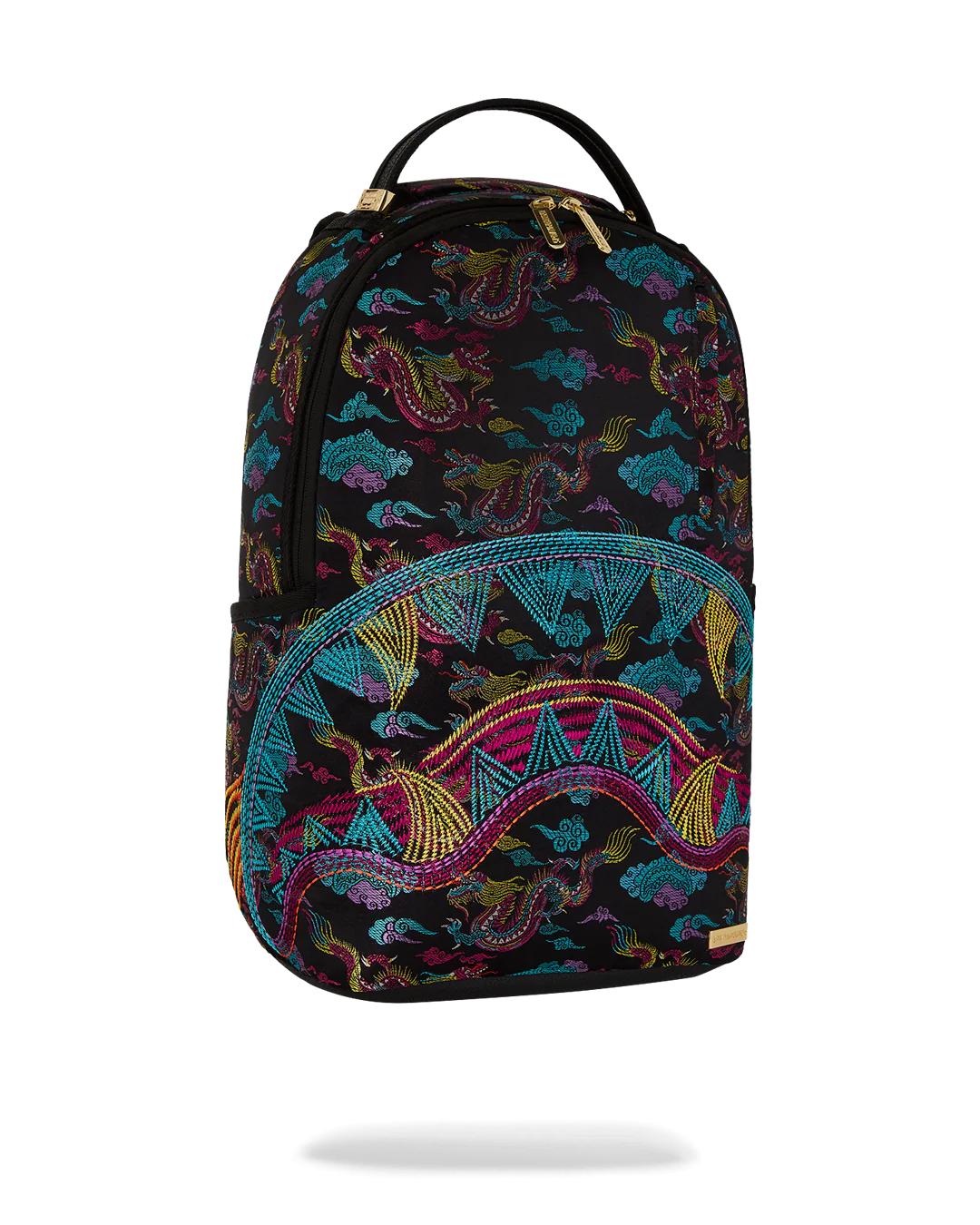 EMBROIDERED DRAGONS DLX BACKPACK | Sprayground Value