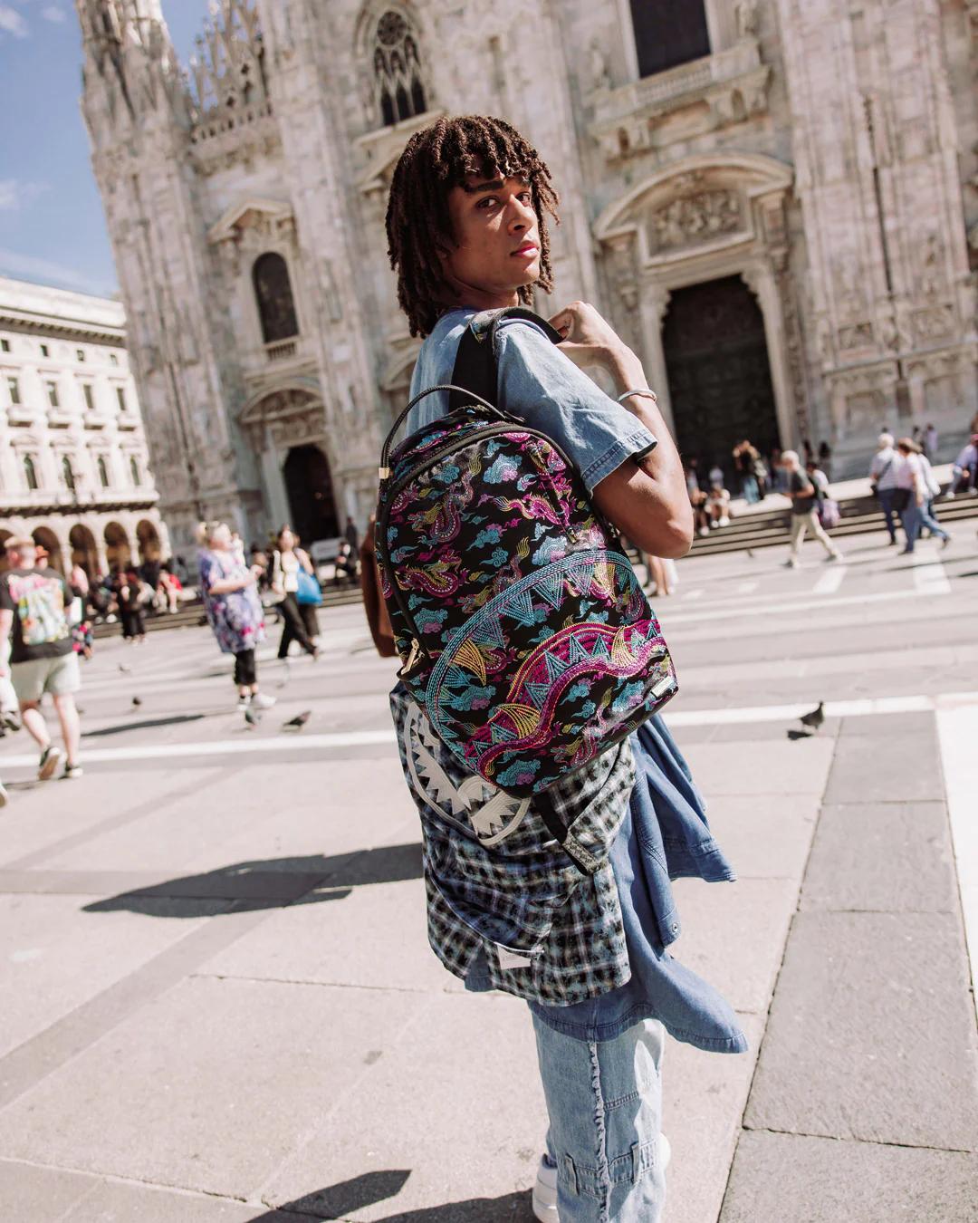 EMBROIDERED DRAGONS DLX BACKPACK | Sprayground Value