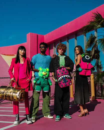 SQUID GAME COLLAB FRONT MAN & PINK GUARD SHARKS BACKPACK | Sprayground Recommended